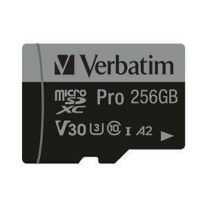microSD 256GB VERBATIM SDXC c10 PRO U3 A2 INCL ADAPTOR