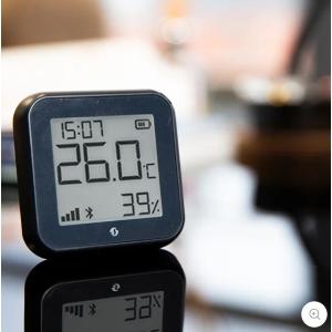 Shelly Sensore Temperat&Umid Wi-Fi + Bluet con display Gen3 Nero