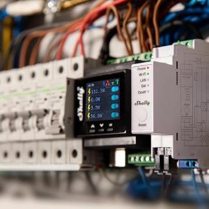 Shelly Pro EM 50A - Contatore energ. intel. DIN + 2 pinze50A