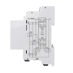 Shelly Pro 3EM 120A - Contatore energia DIN + 3 pinze120A