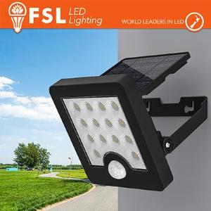 FSL Faro da esterno solare con sensore di movimento 40w (4 led)