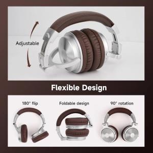 OneOdio Studio Pro C Hi-Res Cuffie DJ Wireless Silver/Brown