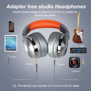 OneOdio Studio Pro 50 Hi-Res Cuffie DJ Cablate c/Microfono Silver/Orange