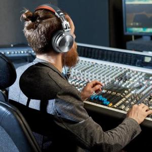 OneOdio Studio Pro 50 Hi-Res Cuffie DJ Cablate c/Microfono Silver/Orange