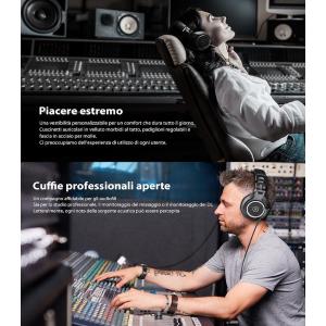 OneOdio Monitor 80 Hi-Res Cuffie DJ Open Back Professionali Black