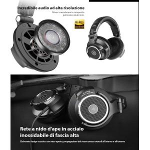 OneOdio Monitor 80 Hi-Res Cuffie DJ Open Back Professionali Black