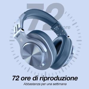 OneOdio Fusion A70 Hi-Res Cuffie DJ Wireless e c/Cavo Blue