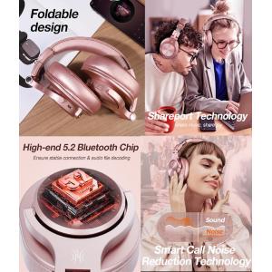 OneOdio Fusion A70 Hi-Res Cuffie DJ Wireless e c/Cavo Rose Gold