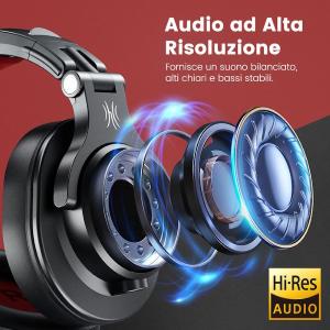 OneOdio A71 Hi-Res Cuffie DJ Cablate Audio Stereo Black