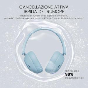 OneOdio Focus A5 Hi-Res Cuffie DJ Wireless con ANC Blue