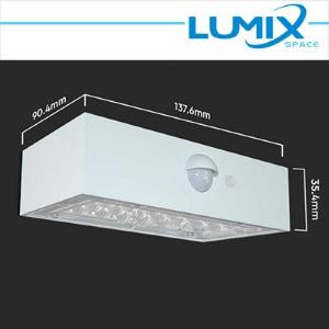 LUMIX SPACE Lampada da parete solare LED 2 vie - senza fili con sensori