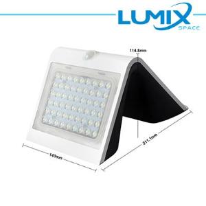 LUMIX SPACE Lampada da parete LED solare senza fili con Sensori 500lm