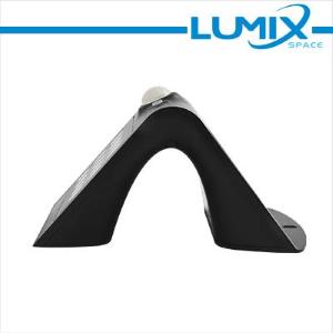 LUMIX SPACE Lampada da parete LED solare senza fili con Sensori 220lm NERO