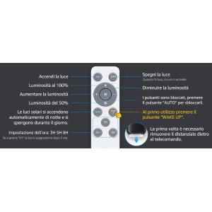 LUMIX SPACE PROIETTORE SOLARE LED 60W + Crepuscolare