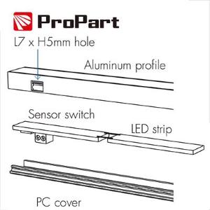 Sensore Switch per porte, armadi e cassetti - MAX 24V/96W