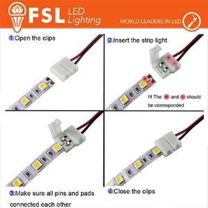 Singolo Colore Connettore rapido 2END per strip 10mm LED monocolore