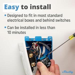 Shelly Plus 2PM - FOUR PACK Smart Relay Tapparelle 16A AC/DC WiFi + PM