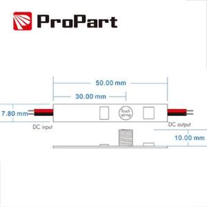 Interruttore Dimmer Dimmer interruttore touch 1 canale - MAX 24V/76W