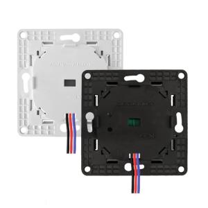 Shelly Wall Switch 2 - Pulsanti filari da parete 2 tasti nero con supp relè