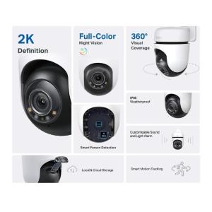 Tapo-TP Link Telecamera di sorveglianza Outdoor Pan/Tilt Wi-Fi TC41 Tapo 2K