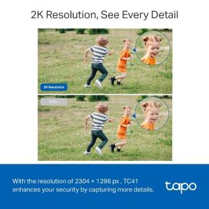 Tapo-TP Link Telecamera di sorveglianza Outdoor Pan/Tilt Wi-Fi TC41 Tapo 2K