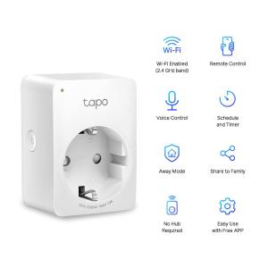 Tapo-TP Link Presa Schuko Smart Wi-Fi P100
