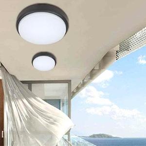 FLRB Plafoniera LED ROTONDA NERA 15W 3000K Ø180*55 IP54
