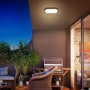 FLRE Plafoniera LED OVALE NERA 15W 4000K 55*100*200 IP54