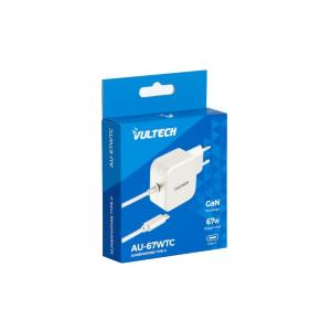 VULTECH ALIMENTATORE UNIVERSALE PER NOTEBOOK E SMARTPHONE VULTECH AU-67WTC AUTOSETTANTE CON CONNETTO