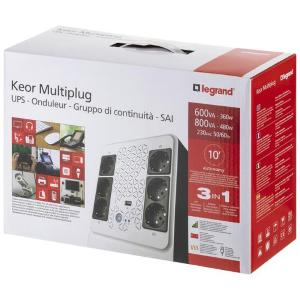 LEGRAND UPS KEOR MULTIPLUG 800VA 480W 6 PRESE SHUKO/IT