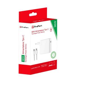 Alimentatore Propart GaN Type-C 96W Bianco