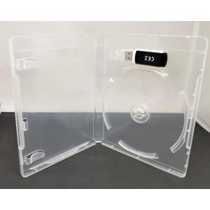 CUSTODIA 14mm BD SINGOLA SUPER CLEAR + SLOT per PEN USB