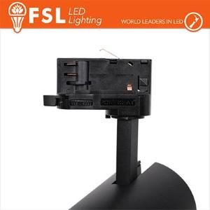 FSL Proiettore a Binario Trifase NERO - 3white 3000-4000-6500k, 30w, 3500lm