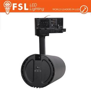 FSL Proiettore a Binario Trifase NERO - 3white 3000-4000-6500k, 30w, 3500lm