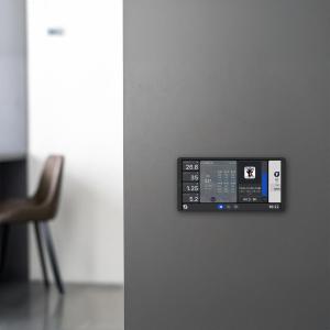 Pannello a muro grande Wall Display X2 Nero + Sensore BLU H&T Nero