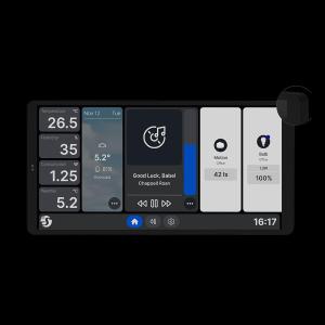 Pannello a muro grande Wall Display X2 Nero + Sensore BLU H&T Nero