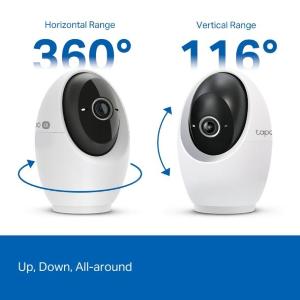 Tapo-TP Link Pan/Tilt AI Home Security Wi-Fi Camera