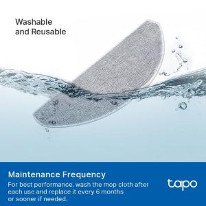 Tapo-TP Link Kit Panno lavabile ricambi per Robot (5 pezzi) Serie RV20/30 RVA301