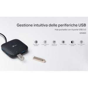 TP-Link Hub USB 4 porte USB 3.0 fino a 5 Gbps UH400