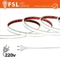 FSL Striscia LED COB 20metri - IP65 6500K 220V 15W/m 1350lm/m + KIT tappo, colla, clip