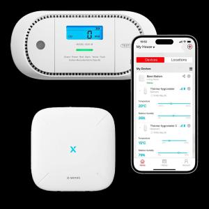 X-Sense Sensore CO-Monossido Link+PRO a batteria sost da connet a centralina RF