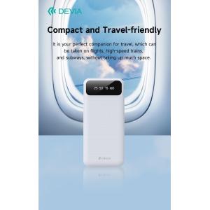 Devia Power Bank serie Kintone con 4 cavi integrati 10000 mAh Bianco