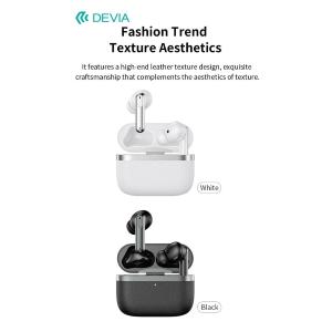 Devia Auricolari carica wireless ANC TWS Ultra1 annullamento rumore esterno Bianchi