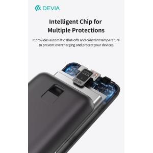 Devia MINI Power Bank Ultra4 da 22,5 W Con 2 cavi integrati 20000 Grigio