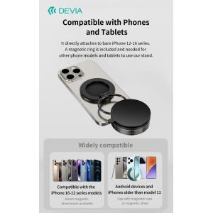 Devia Supporto magnetico in metallo multi-angolo regolabile per supporto telefono Auto
