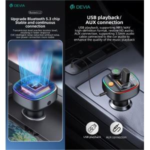 Devia Vivavoce e Carica 30W per auto FM Bluetooth 5.3 con lettore Mp3 e Pendrive