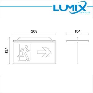 IP20/40 Kit di segnalazione bifacciale per Plafo IP40/20