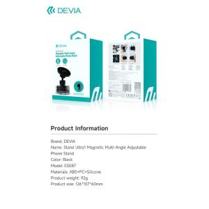 Devia Supporto magnetico multi-angolo regolabile per supporto telefono
