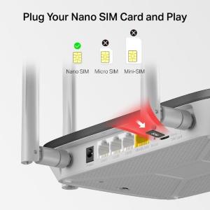 Mercusys AC1200 Wireless Dual Band 4G LTE Router - MB135-4G