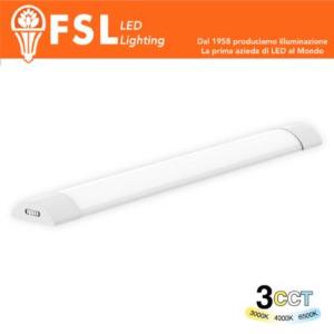 FL185 Plafoniera Lineare LED 18W 60cm - 3 in 1 CCT (3000-4000-6500K)